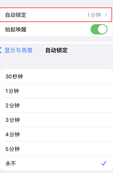 黄圃镇苹果换屏维修分享无法调整iPhone自动锁屏的时间怎么办